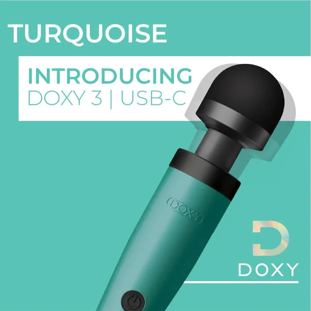 Doxy Wand 3 Turquoise USB Powered - Rapture Works