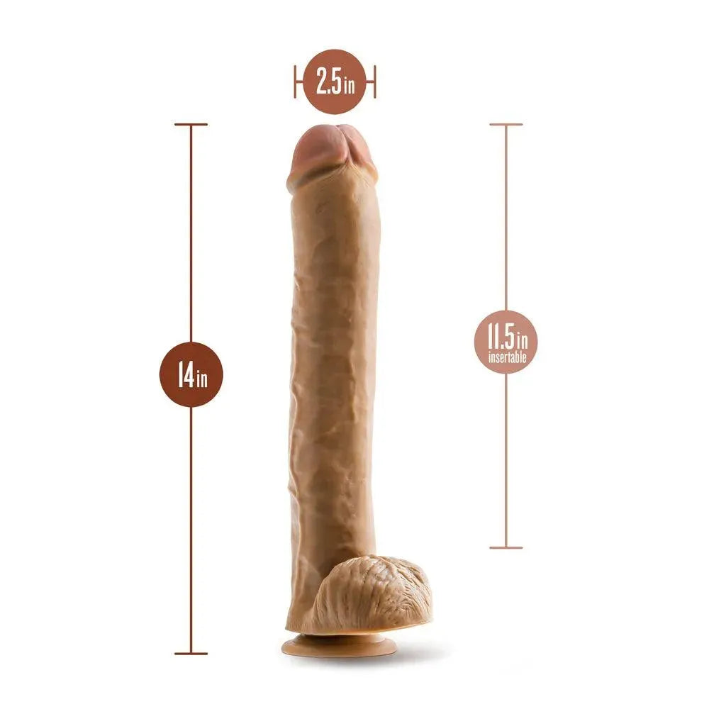 Dr. Skin Dr. Michael 14 Inch Dildo with Balls - Rapture Works