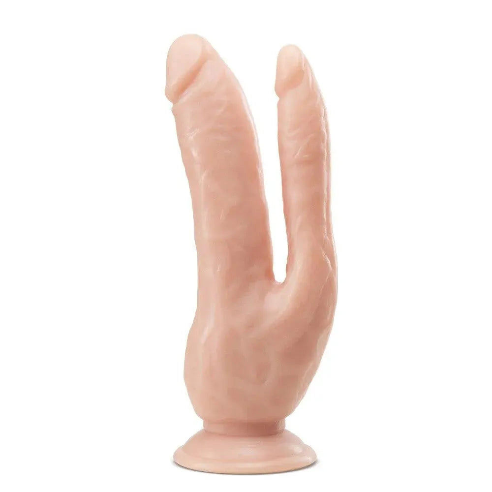 Dr. Skin Dual 8 Inch Penetrating Dildo Suction Cup - Rapture Works