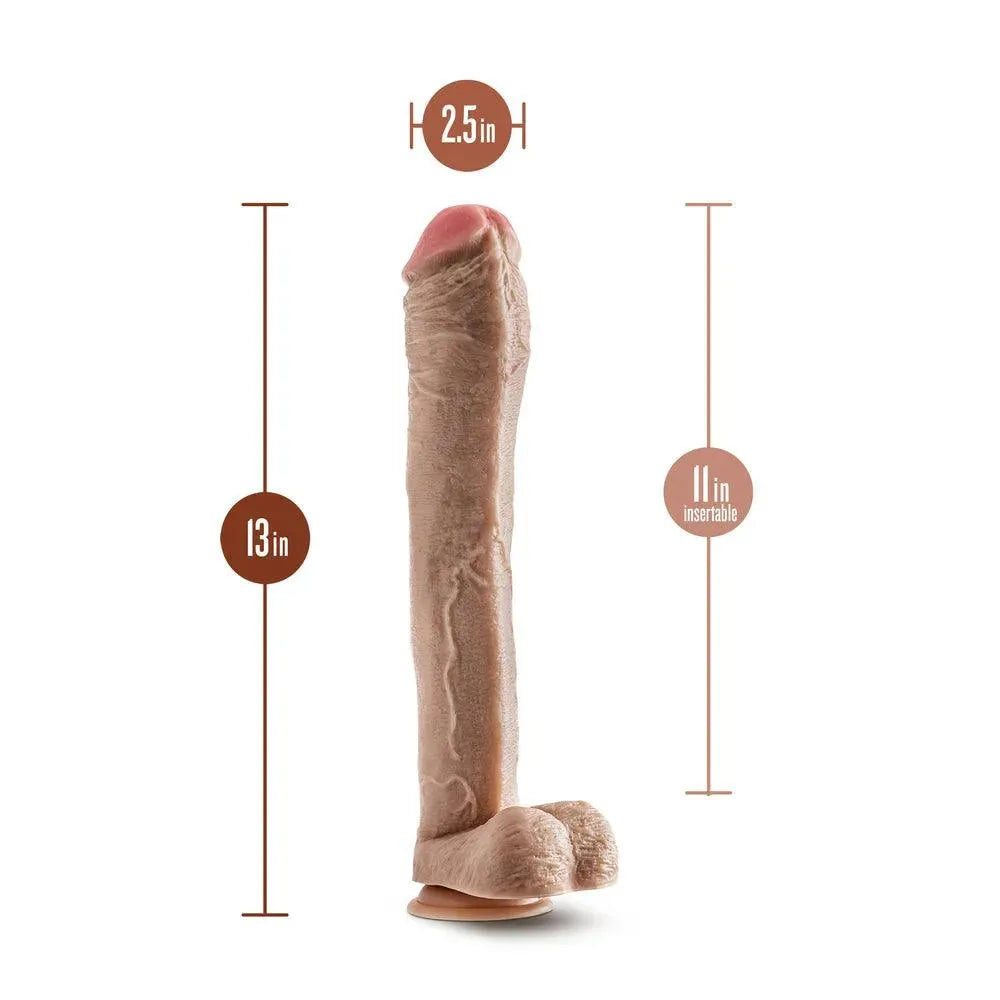 Dr. Skin Mr. Ed 13 Inch Dildo With Balls - Rapture Works