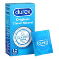 Durex Originals Classic Natural - 12 Pack, Comfortable Fit with Reservoir