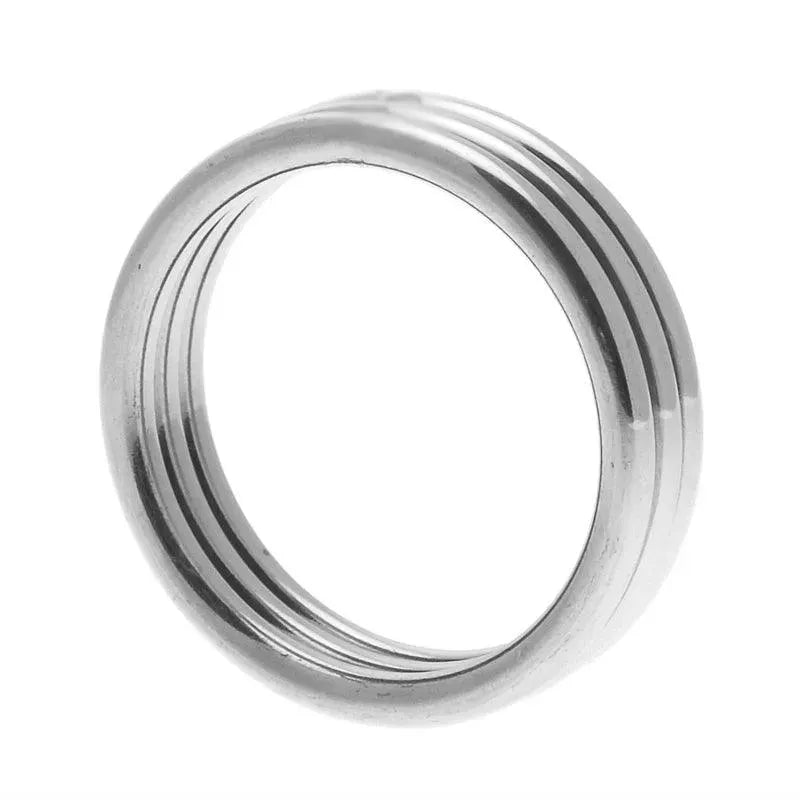 Echo Stainless Steel Triple Cock Ring ML - Rapture Works