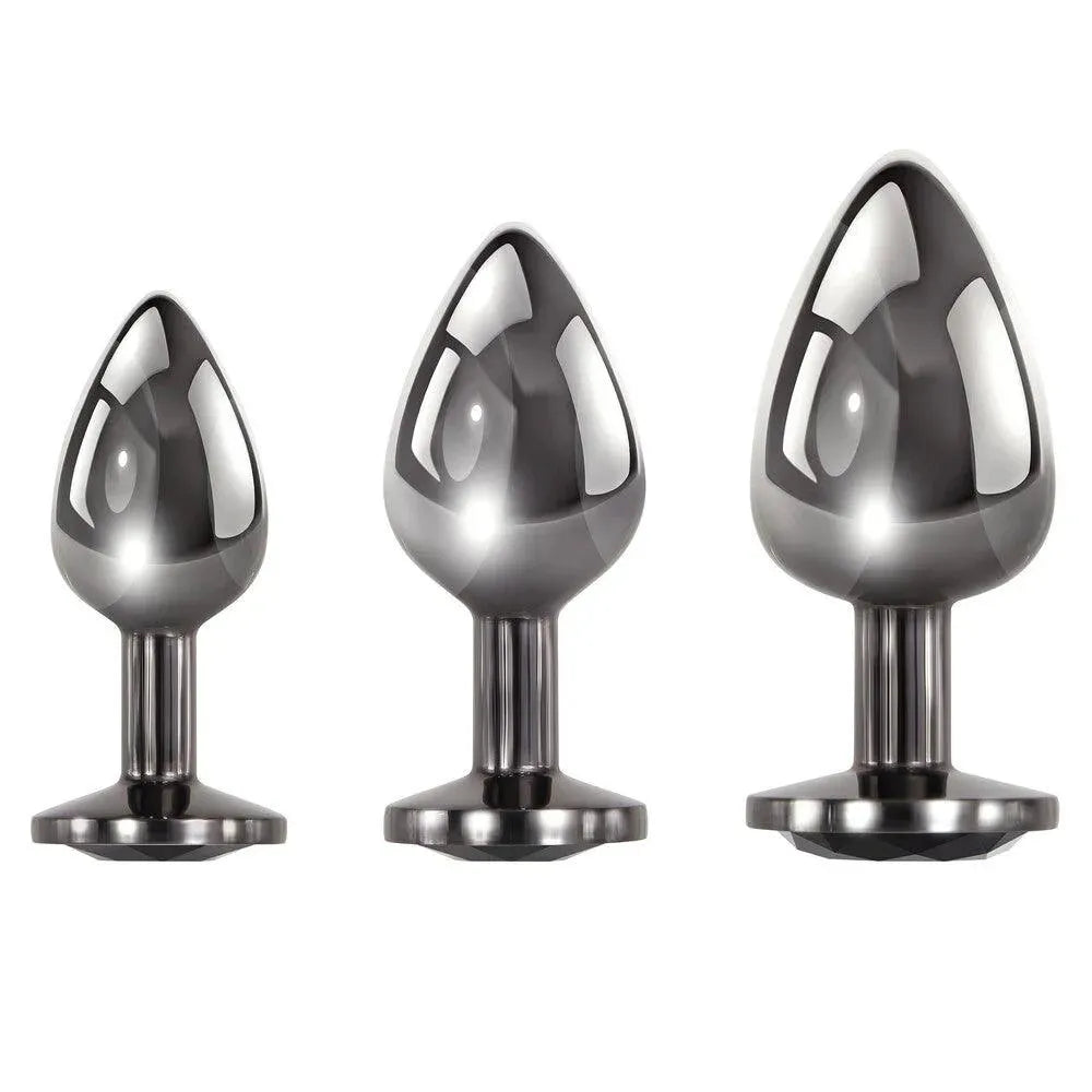 Evolved Black Gem Anal Plug Set - Rapture Works