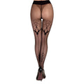 Ballerina's Secret Sexy Tights - Black Elegance with Embroidery for Stunning Legs