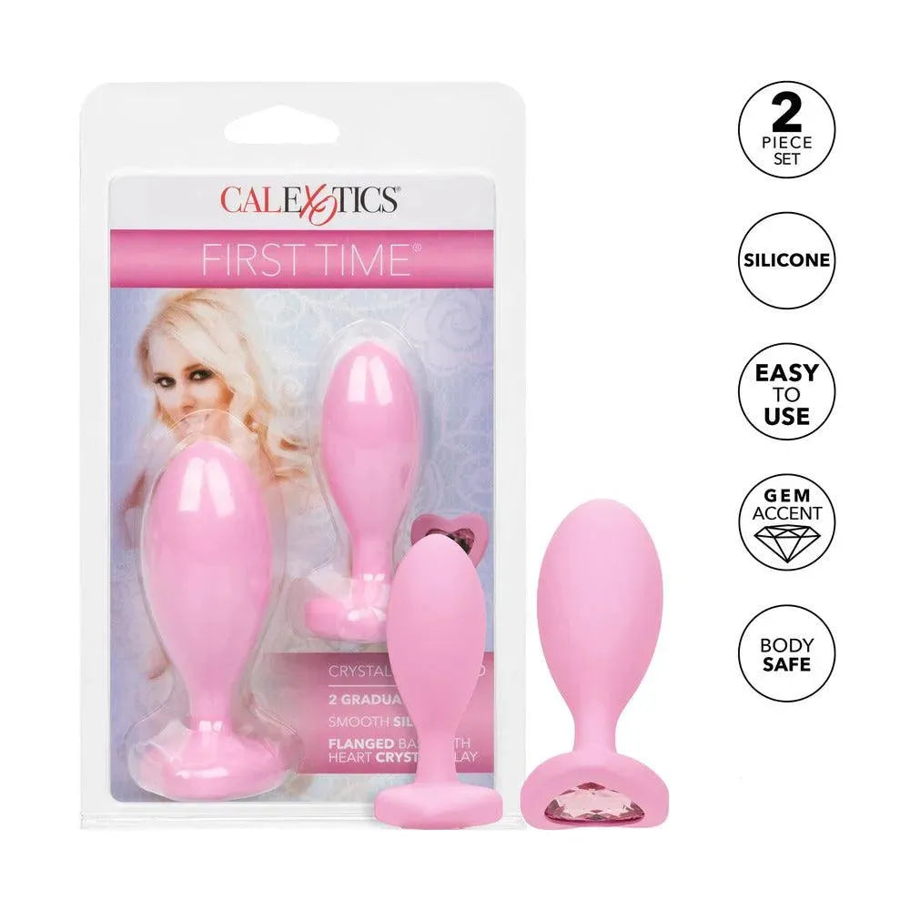 First Time Crystal Booty Duo Butt Plugs - Rapture Works