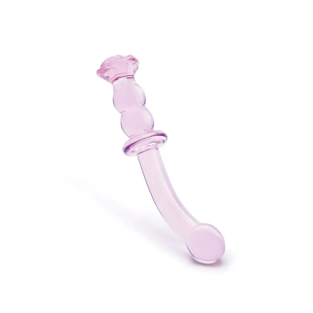 Glaze Glass Rosebud G-Spot Dildo - Rapture Works
