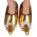 Golden Penis Slippers – Fun & Comfortable Footwear, Fits Up to UK Size 8 / EU Size 42