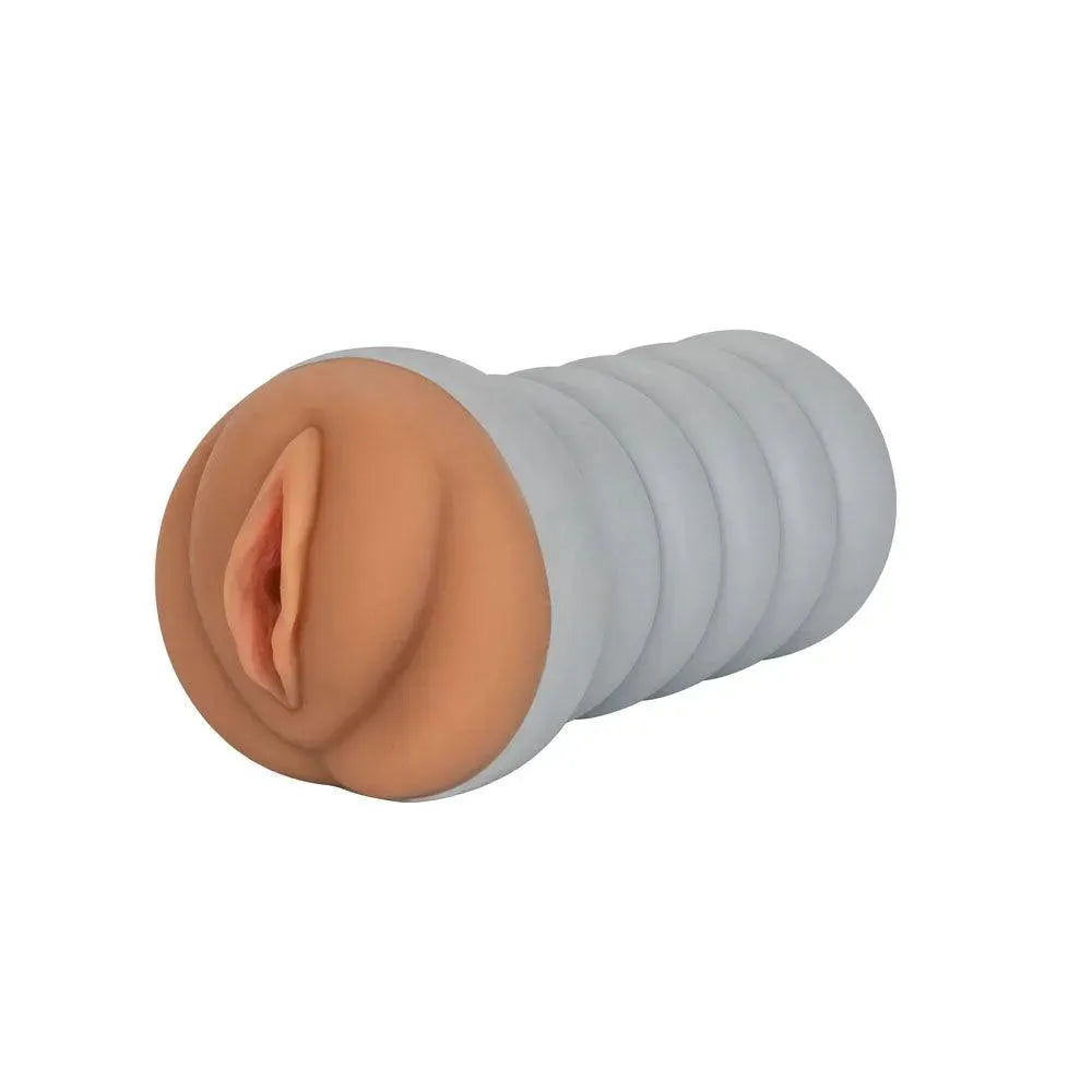 Gripper Ribbed Tight Pussy Brown Masturbator - Rapture Works