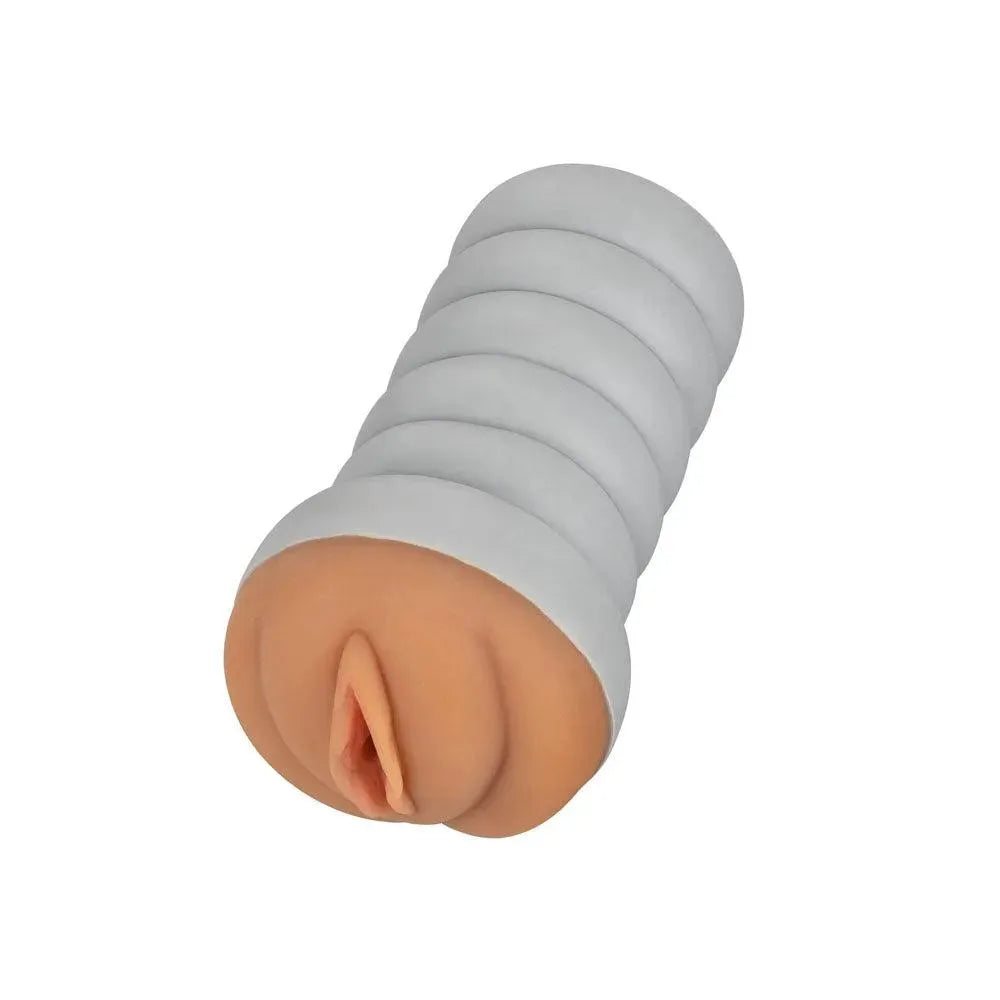 Gripper Ribbed Tight Pussy Brown Masturbator - Rapture Works