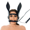 SILICONE HORSE BIT GAG WITH REINS AND EARS