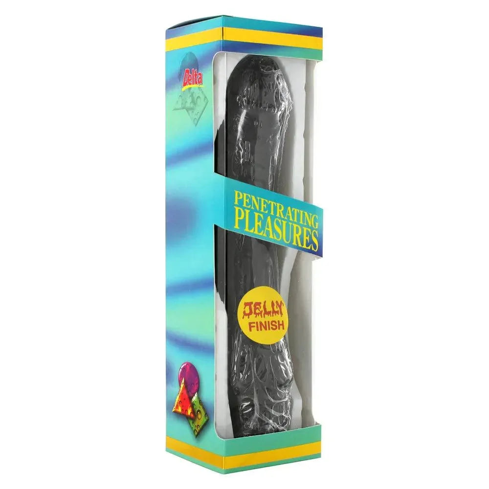 Jelly Vibrator 8.5 Inches Black - Rapture Works
