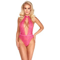 HALTERNECK LACE BODY - PINK