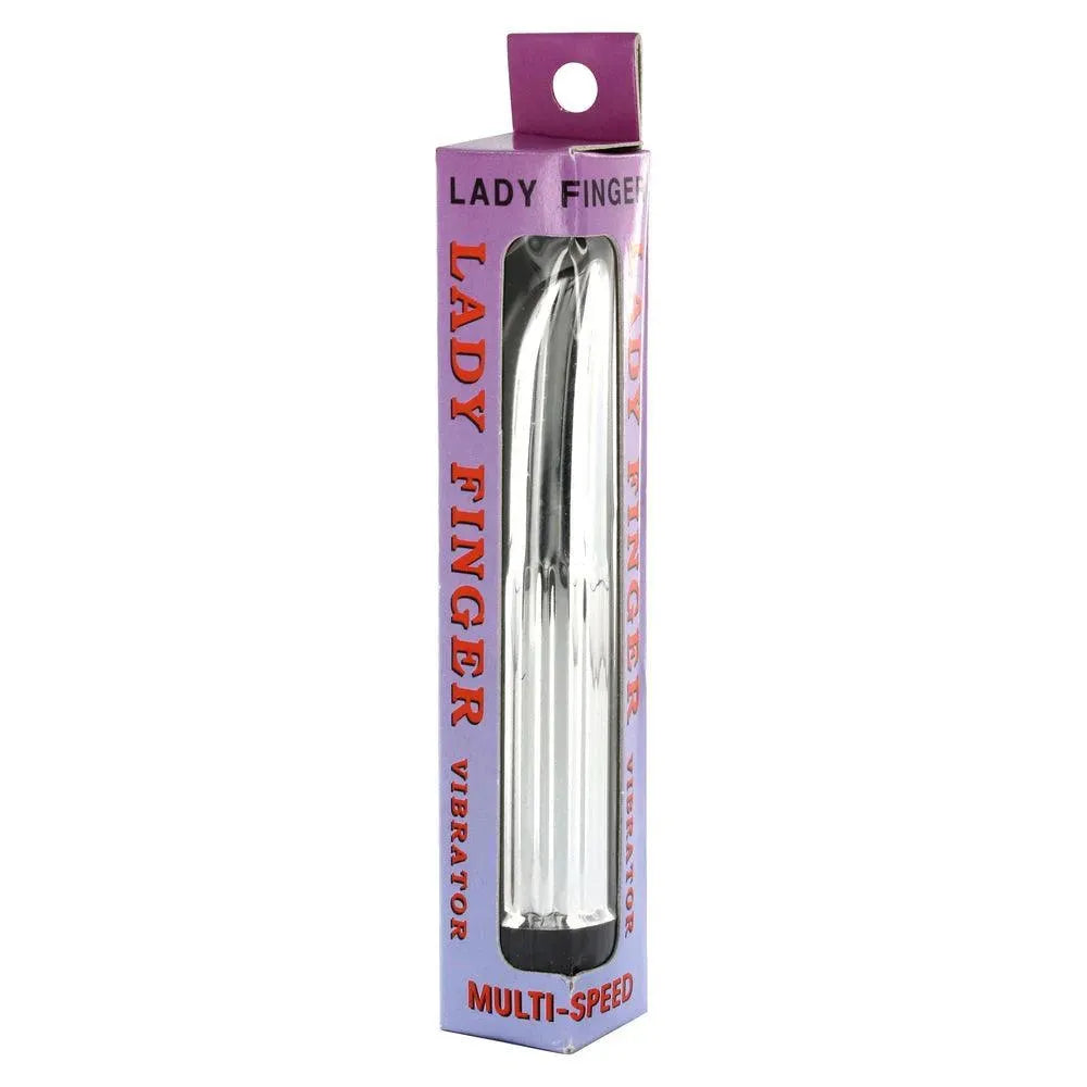 Lady Finger Mini Vibrator Silver - Rapture Works