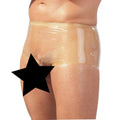 LATEX BOXERS WITH PENIS SLEEVE - CLEAR