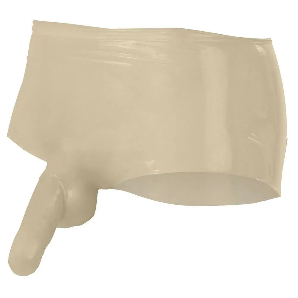 LateX Boxers With Penis Sleeve Clear - Rapture Works