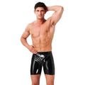 LATEX PLAY BERMUDA SHORTS - BLACK