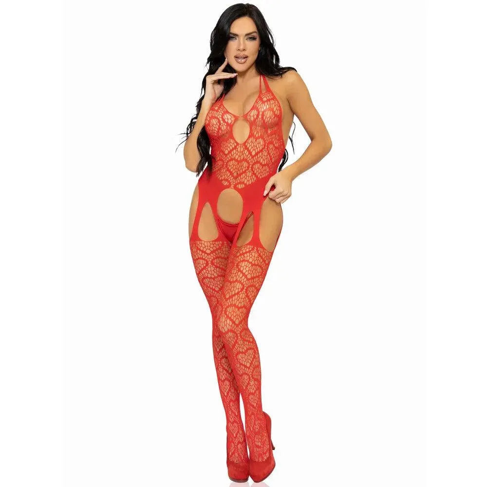 Leg Avenue Net Suspender Body UK 6 to 12 - Rapture Works