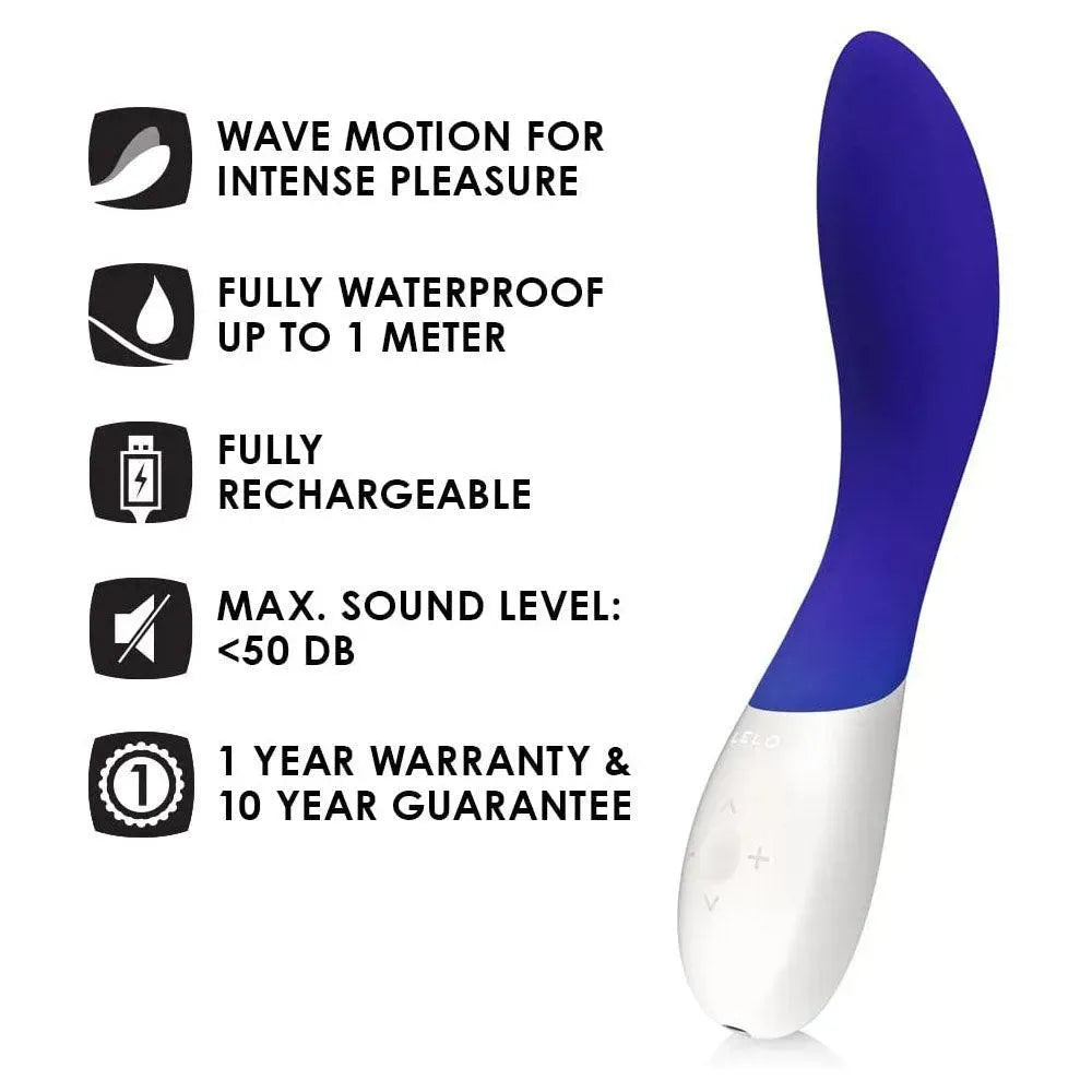 Lelo Mona Wave Midnight Blue Vibrator - Rapture Works