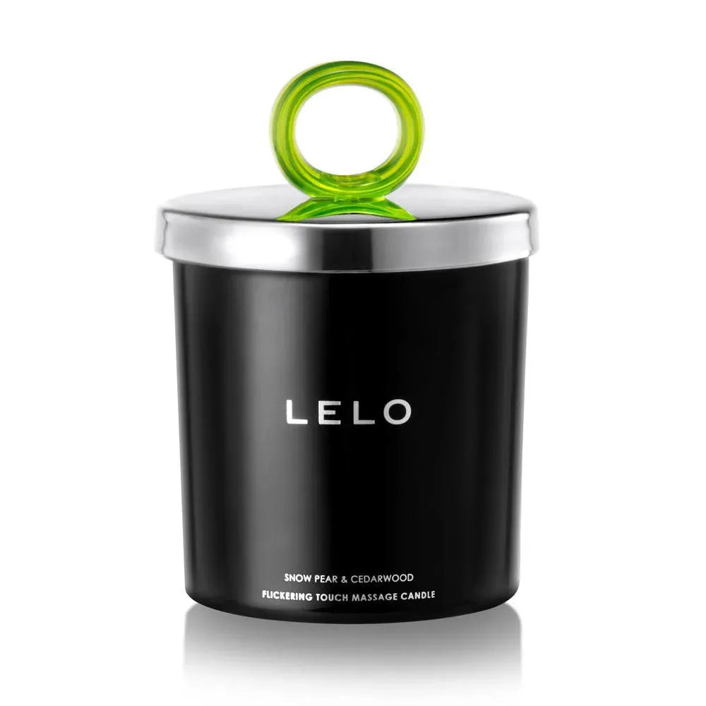 Lelo Snow Pear And Cedarwood Flickering Touch Massage Candle - Rapture Works