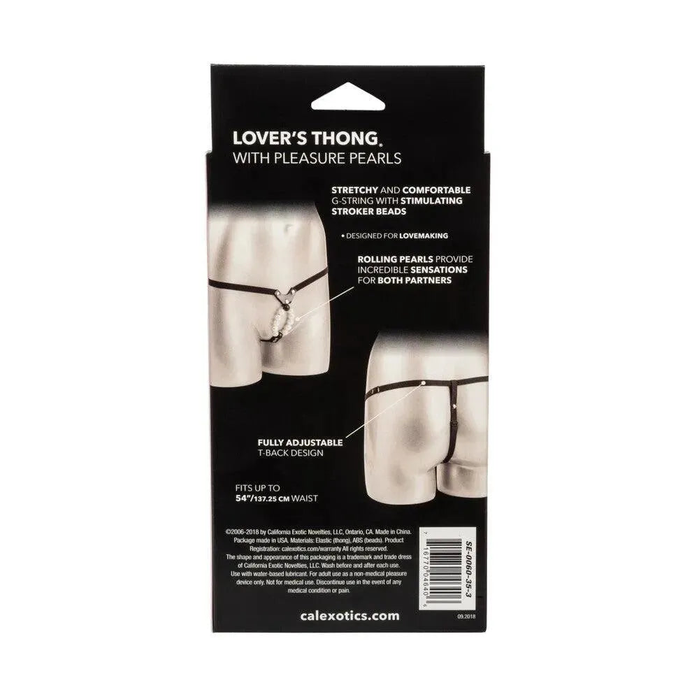 Lovers Thong With Pleasure Pearls - Rapture Works