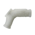 VIBRATING DRIP KNIGHTS RING WITH SCROTUM SLEEVE – WHITE