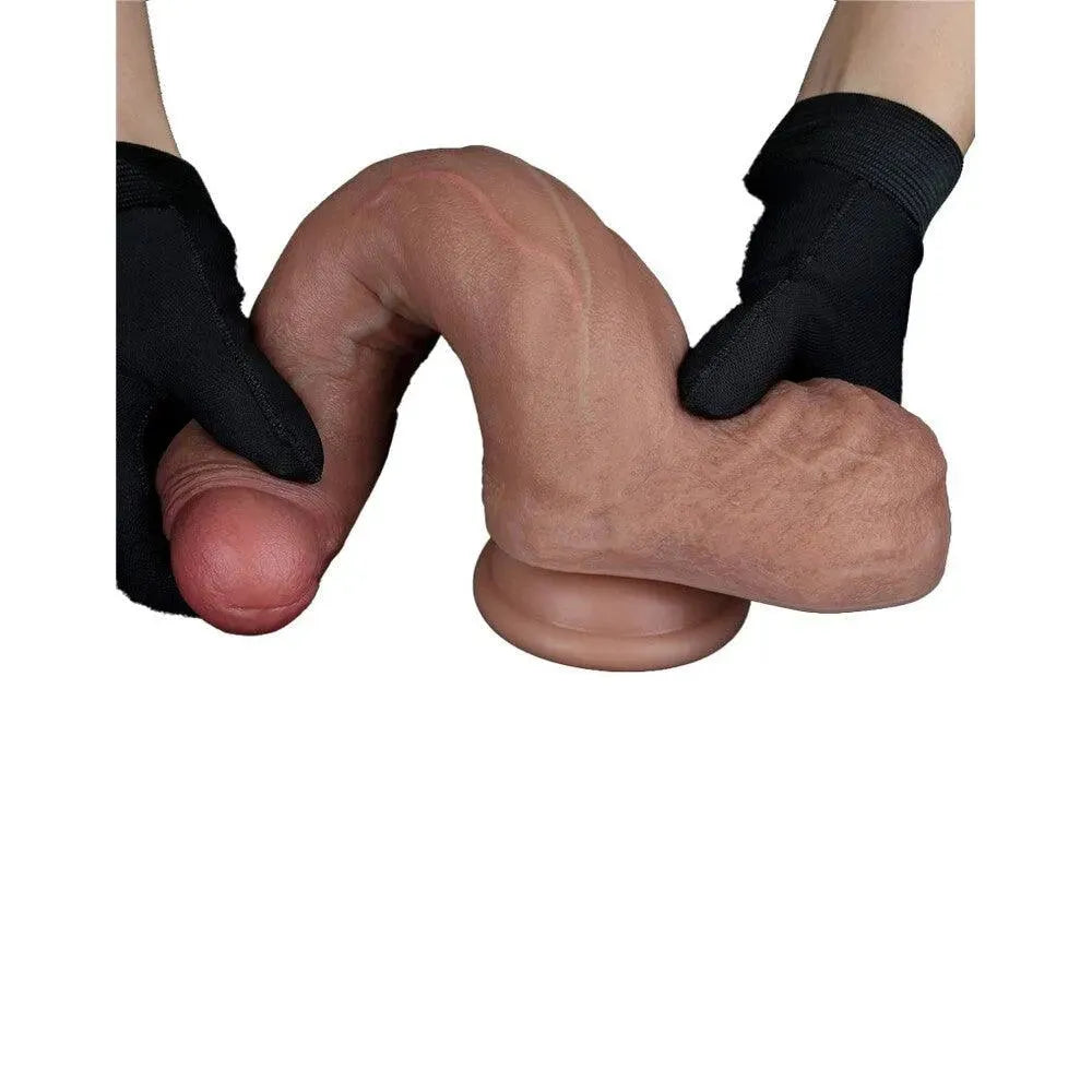 Lovetoy Dual Layered Silicone Dildo 8.5 Inches - Rapture Works