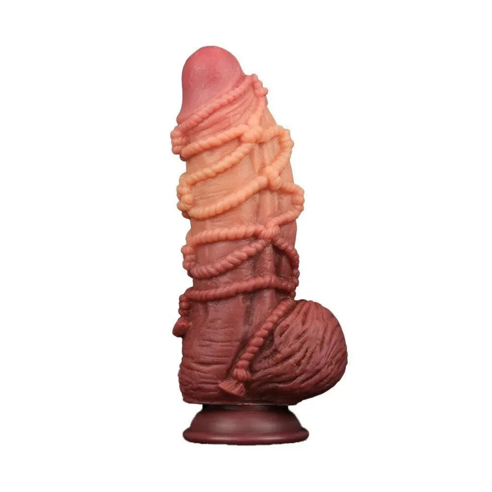 Lovetoy Extreme Dildo With Rope Pattern - Rapture Works