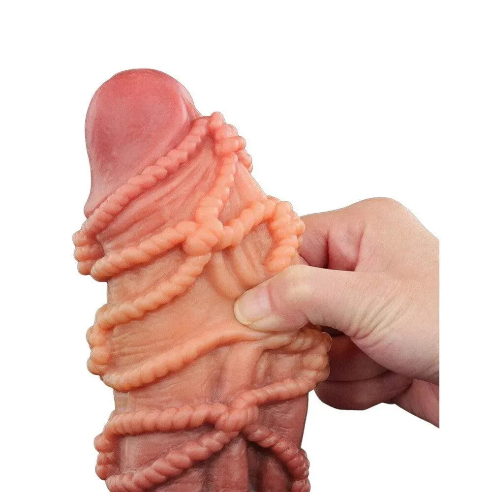 Lovetoy Extreme Dildo With Rope Pattern - Rapture Works