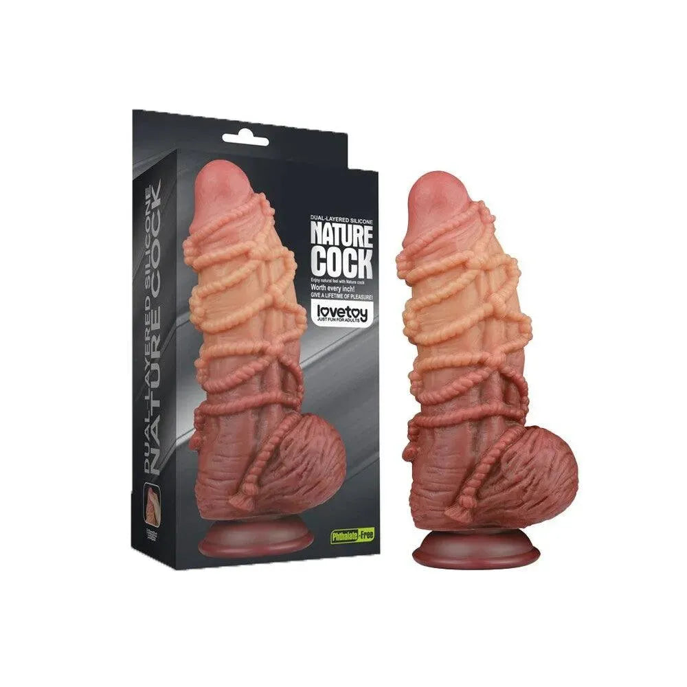 Lovetoy Extreme Dildo With Rope Pattern - Rapture Works