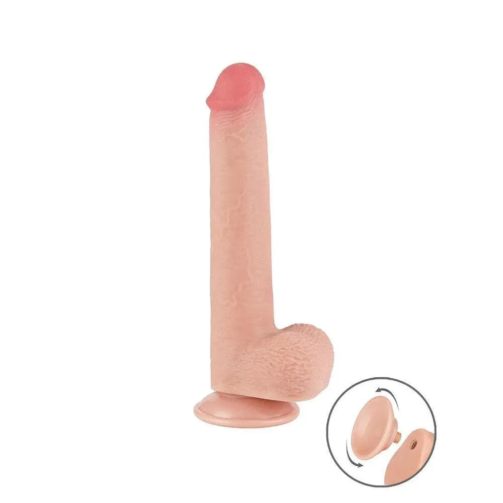 Lovetoy Sliding Easy Bend Skin Dildo 9 Inch - Rapture Works
