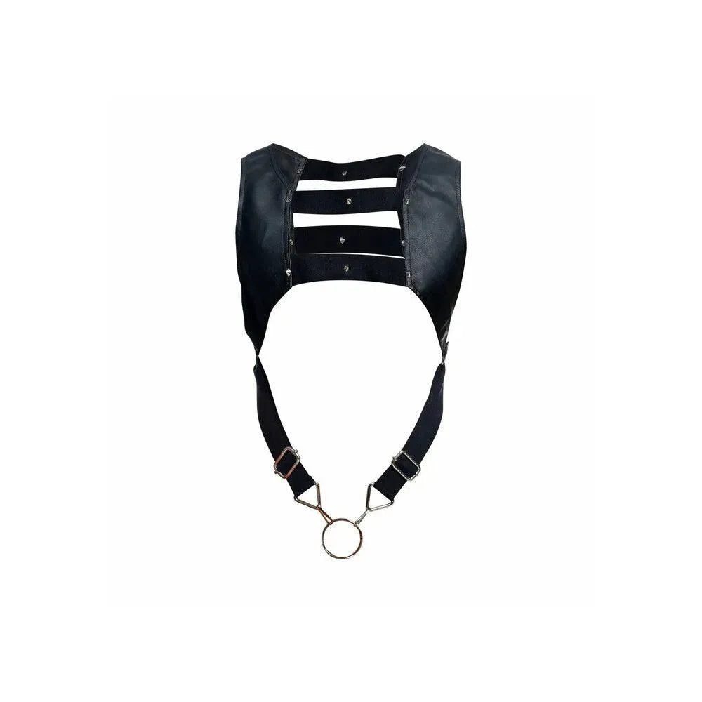 Male Basics Dngeon Crop Top Cockring Harness - Rapture Works
