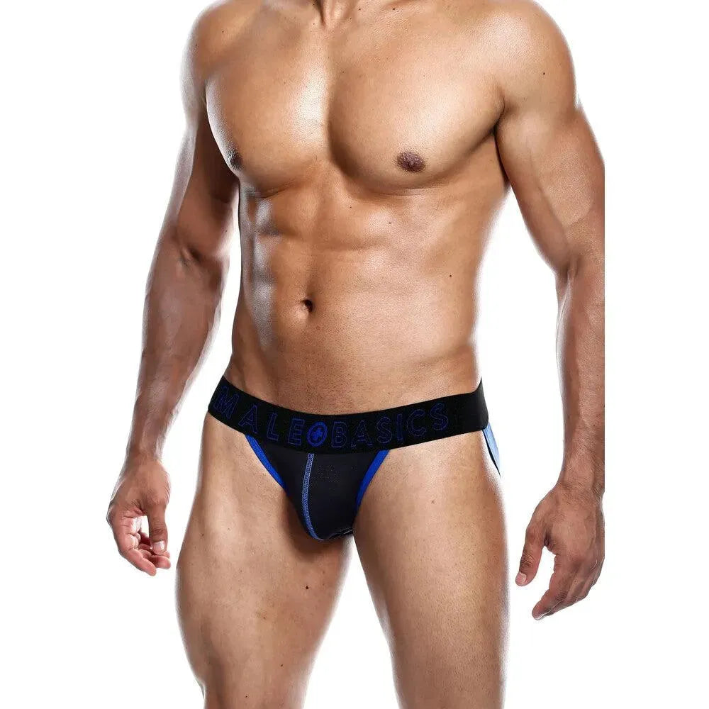 Male Basics Neon Jock Blue - Rapture Works