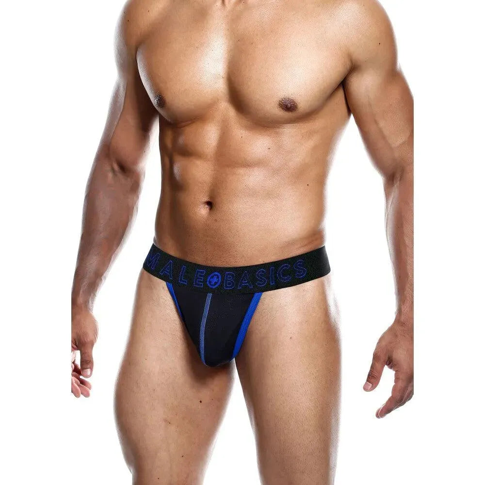 Male Basics Neon Thong Blue - Rapture Works