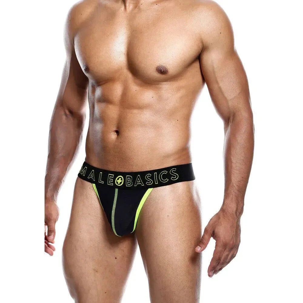 Male Basics Neon Thong Yellow - Rapture Works