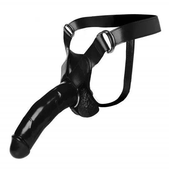 Master Seriers Infiltrator 2 Hollow Strap On Black 9 Inch Dildo - Rapture Works