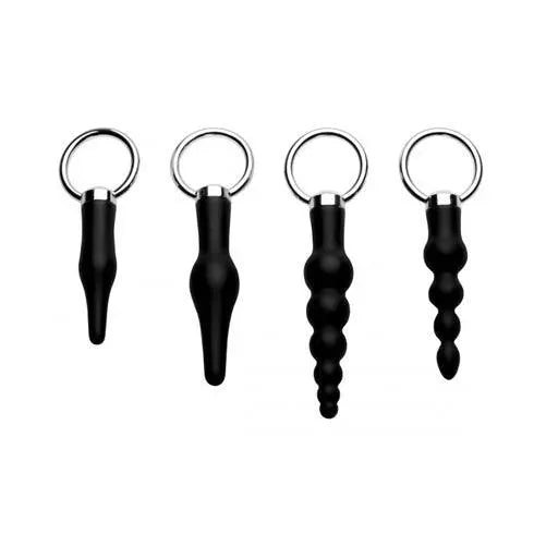 Master Series 4 Piece Silicone Anal Ringed Rimmer Set - Rapture Works