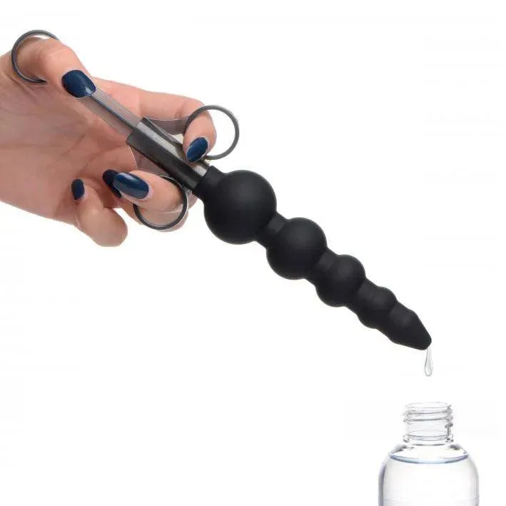Master Series Silicone Graduated Beads Lube Launcher - Rapture Works