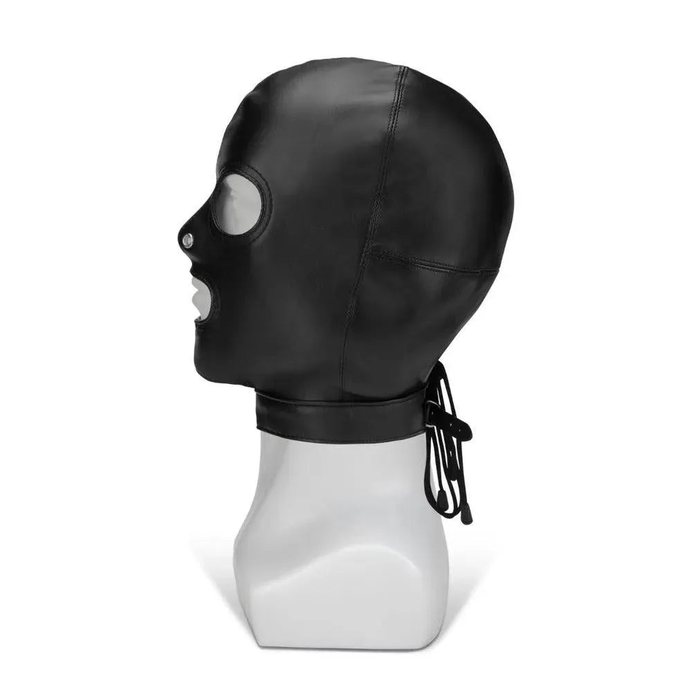 Me You Us Black Hood With Eyes Nose Mouth - Rapture Works