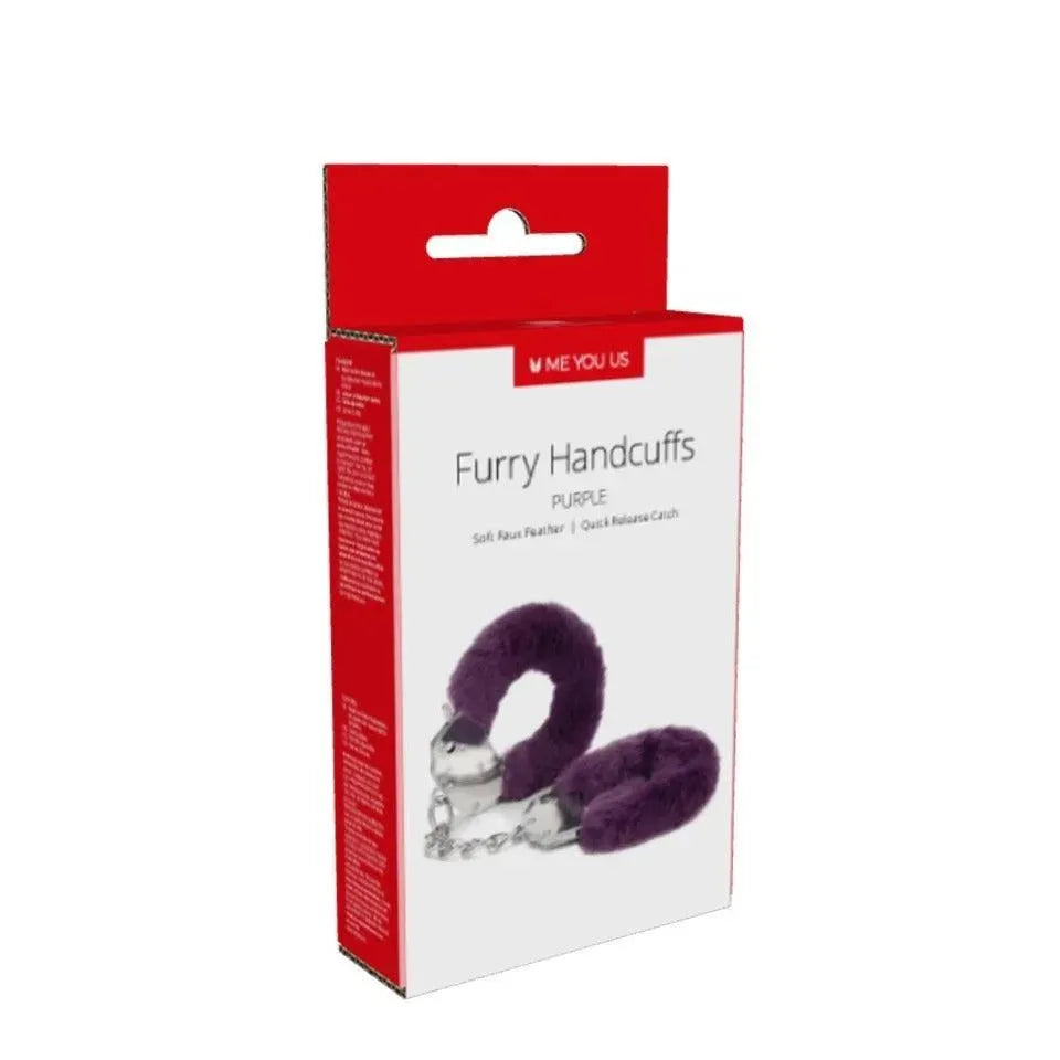 Me You Us Furry Handcuffs Purple - Rapture Works