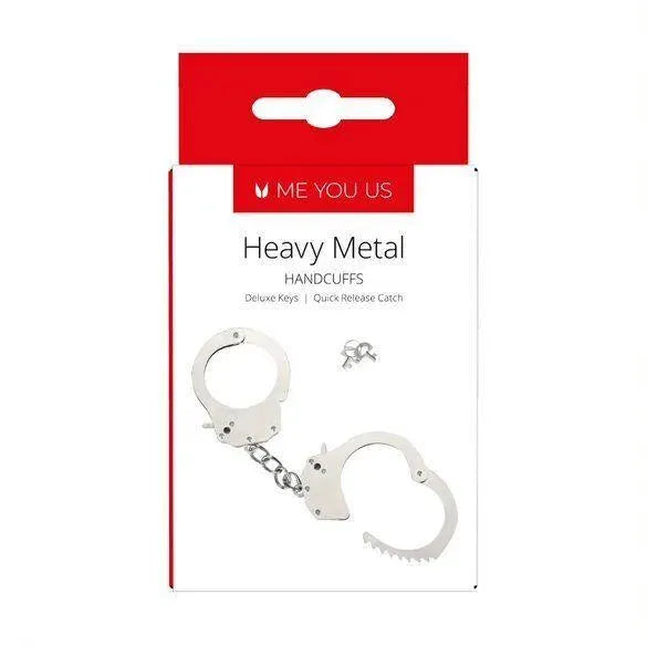 Me You Us Heavy Metal Handcuffs - Rapture Works
