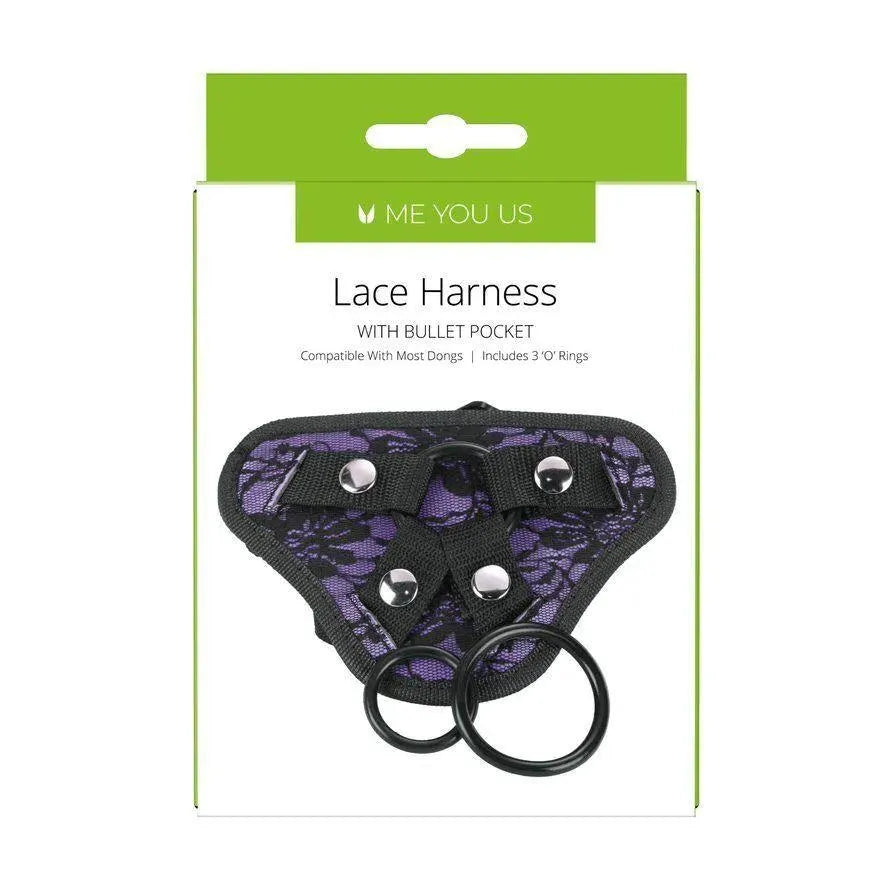 Me You Us Lace Harness With Bullet Pocket - Rapture Works
