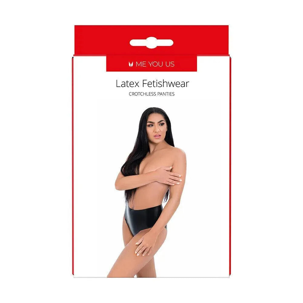 Me You Us Latex Crotchless Panties - Rapture Works
