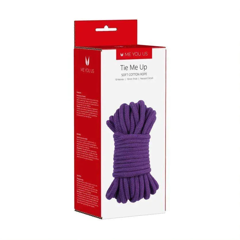 Me You Us Tie Me Up Soft Cotton Rope 10 Metres Purple - Rapture Works