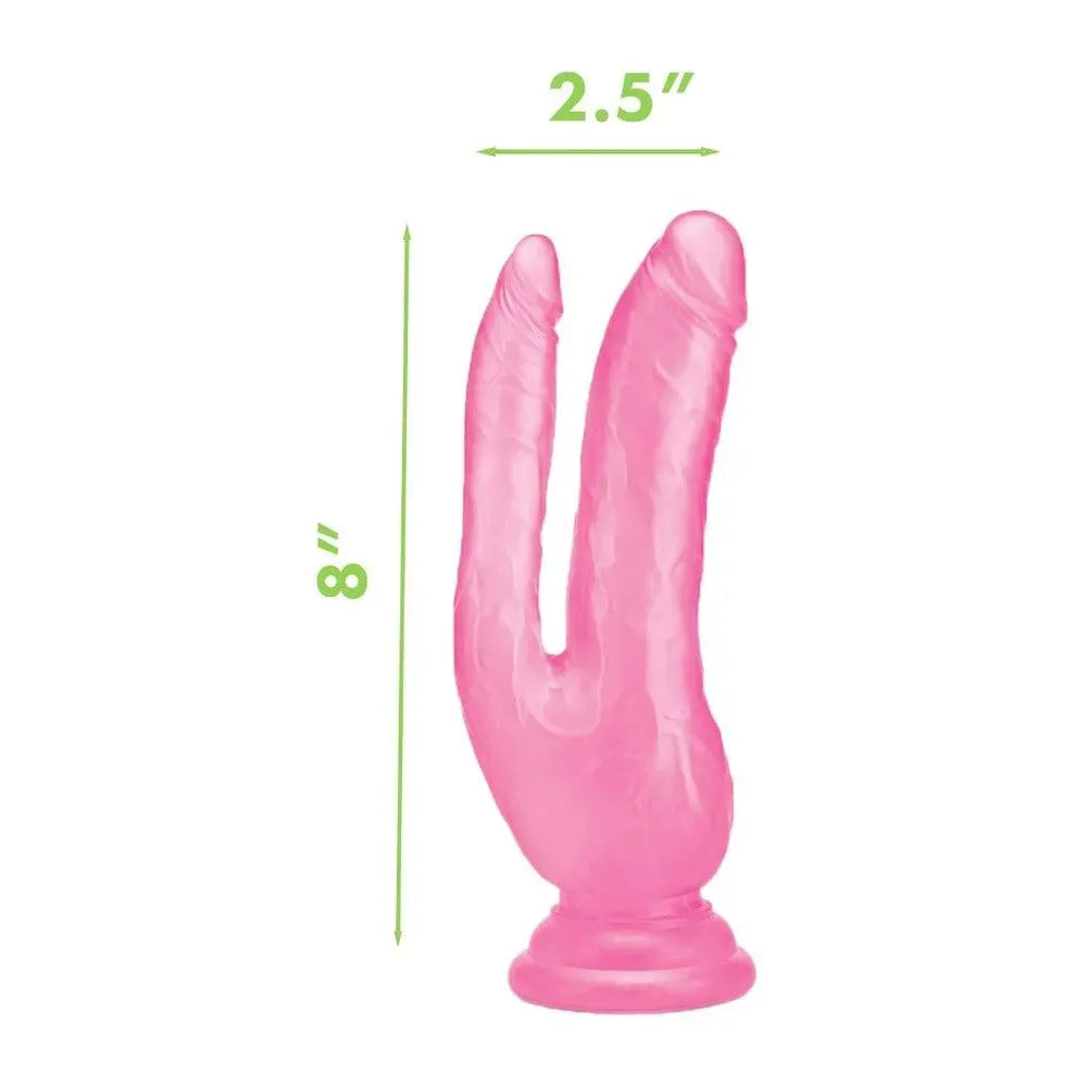 Me You Us Ultra Cock Double Dildo 8 Inch Pink - Rapture Works