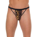 AMORABLE OPEN THONG - LEOPARD PRINT