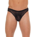 AMORABLE TRANSPARENT THONG - BLACK