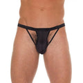 AMORABLE OPEN THONG - BLACK
