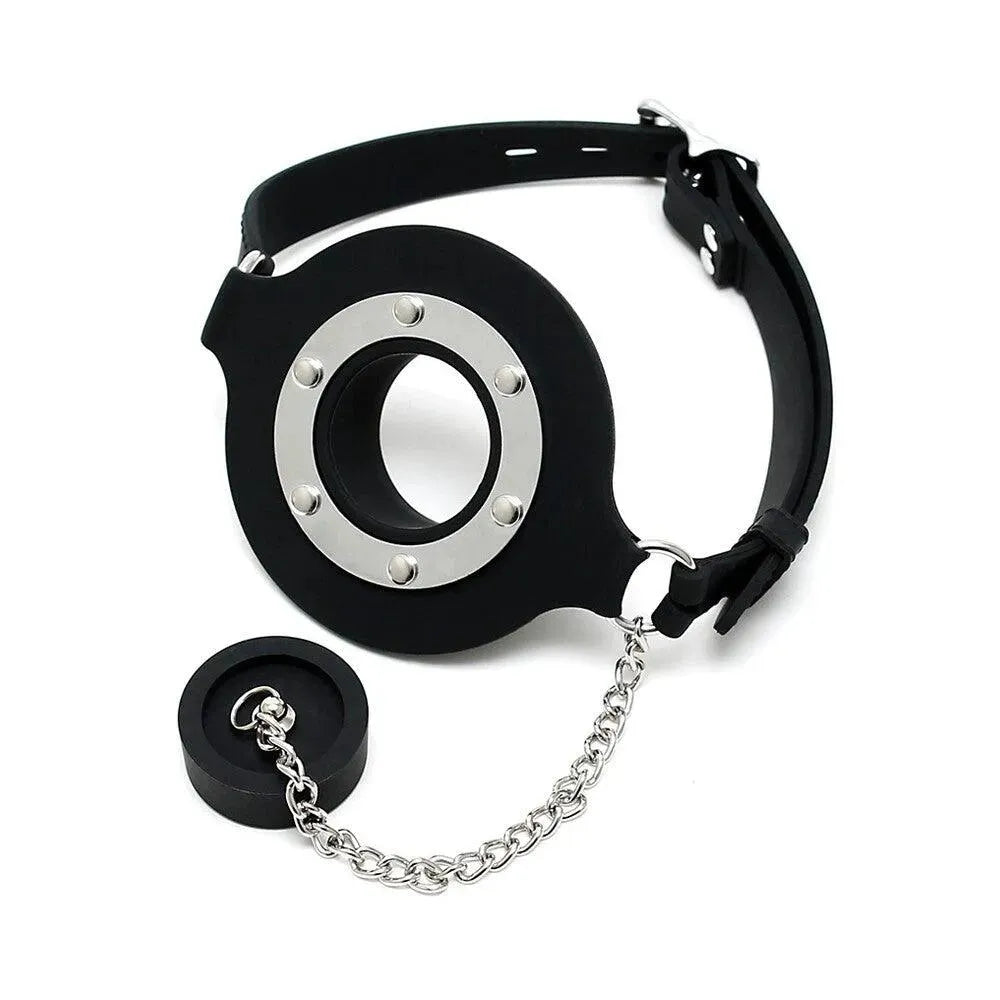 Mouth Gag With Opening And Stopper - Rapture Works