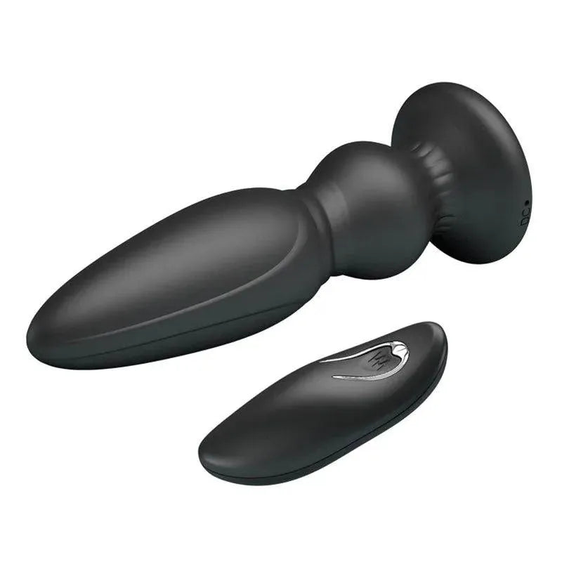 Mr Play Powerful Vibrating Anal Plug - Black - Rapture Works