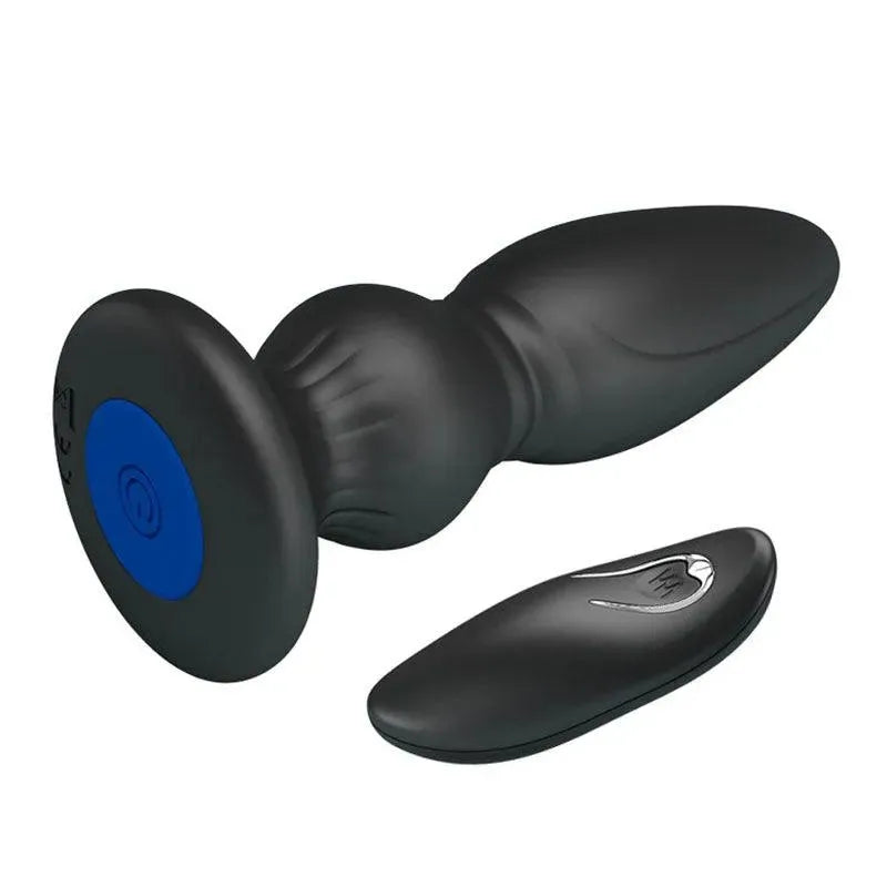 Mr Play Powerful Vibrating Anal Plug - Black - Rapture Works